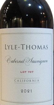 Lyle Thomas Cabernet Sauvignon 2021 2021 Hot on Sale