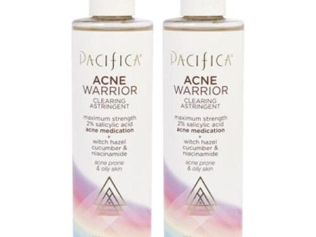 Acne Warrior Clearing Astringent by Pacifica for Unisex - 8 oz Cleanser - Pack of 2 Online Hot Sale