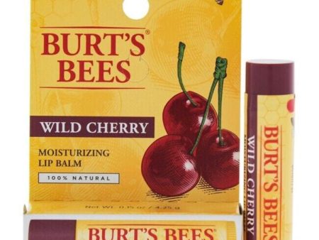 Wild Cherry Moisturizing Lip Balm Blister by Burts Bees for Unisex - 0.15 oz Lip Balm For Cheap