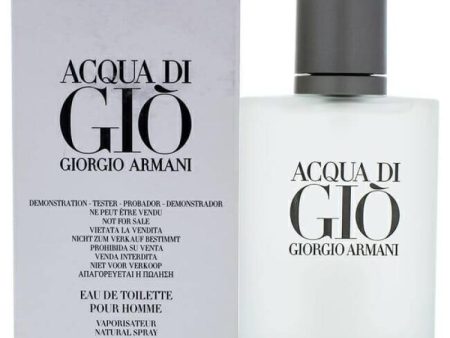 Acqua Di Gio by Giorgio Armani for Men - 3.4 oz EDT Spray (Tester) For Cheap