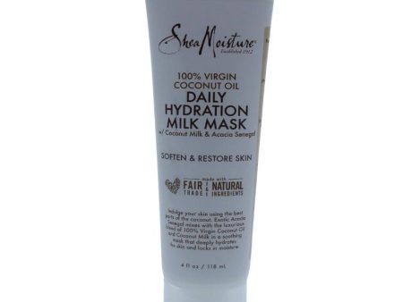 100% Virgin Coconut Oil Daily Hydration Milk Mask by Shea Moisture for Unisex - 4 oz Mask Fashion