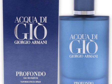 Acqua Di Gio Profondo by Giorgio Armani for Men - 4.2 oz EDP Spray Online Sale