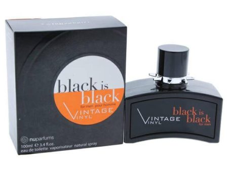 Black is Black Vintage Vinyl by Nuparfums for Men - 3.4 oz EDT Spray For Discount