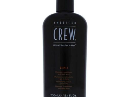 3 In 1 Shampoo, Conditioner & Body Wash by American Crew for Men - 8.4 oz Shampoo, Conditioner & Body Wash For Cheap