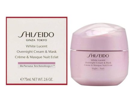 White Lucent Overnight Cream and Mask by Shiseido for Women - 2.6 oz Cream For Discount