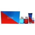 Yacht Man Blue and Yacht Man Red by Myrurgia for Men - 4 Pc Gift Set 3.4oz Red EDT Spray, 3.4oz Blue EDT Spray, 5.07oz After Shave Balm, 1.69 Deodorant Stick Fashion