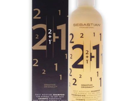 2 + 1 Daily Moisture Shampoo by Sebastian for Unisex - 10.2 oz Shampoo Supply