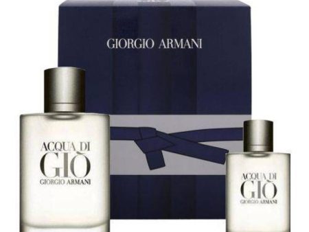 ACQUA DI GIO 2 PCS SET FOR MEN: 3.4 EDT SP+ 1 OZ EDT SP (HARD) Supply